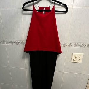 Red and black Romper